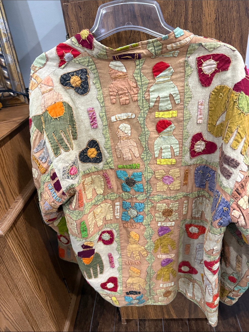 vintage patchwork, quilted hand, quilted jacket - Picture 4 of 9